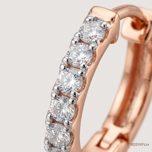 SJJDNP134 | Gleam Loop Diamond Modern Nose Pin