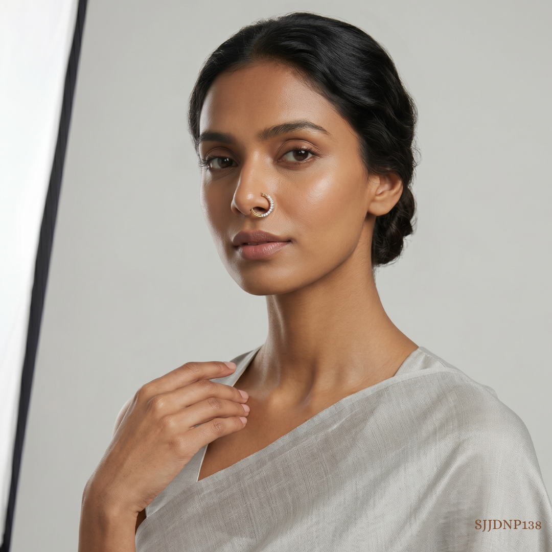 SJJDNP138 | Traditional Diamond Statement Nose Ring