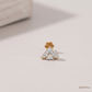 SJJDNP142 | Glimmering Summit Diamond Designer Nose Pin