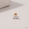 SJJDNP142 | Glimmering Summit Diamond Designer Nose Pin
