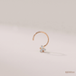 SJJDNP144 | Gilded Blossoms Diamond Floral Nose Pin
