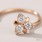 SJJDNP144 | Gilded Blossoms Diamond Floral Nose Pin