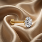 SJJDNP145 | Floral Diamond Designer Nose Pin