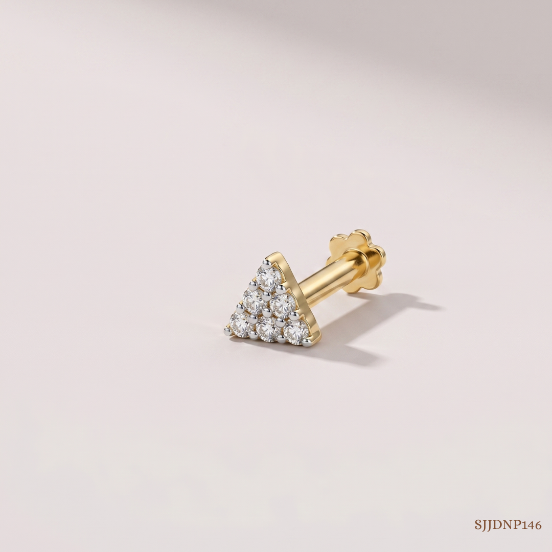 SJJDNP146 | Tiny Spark Diamond Elegant Nose Pin