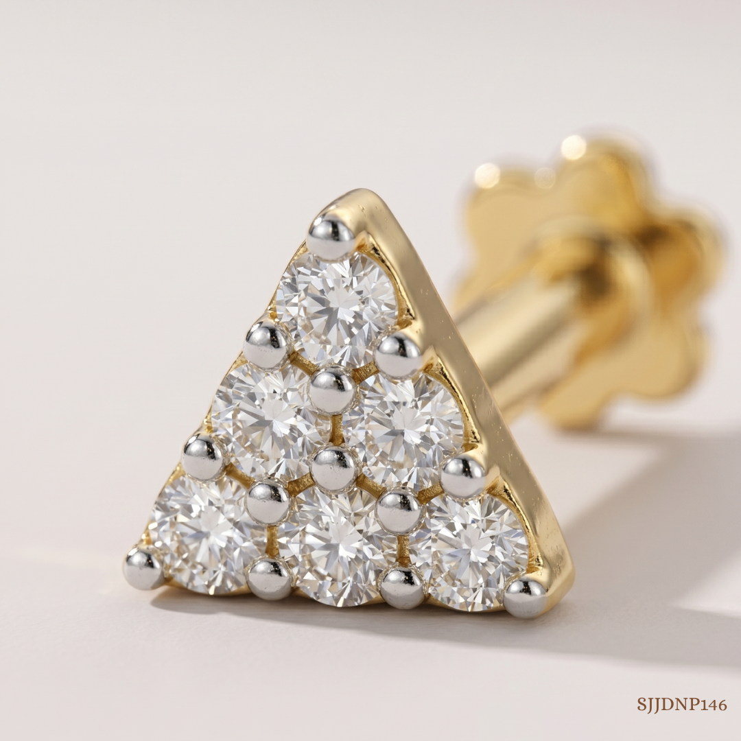 SJJDNP146 | Tiny Spark Diamond Elegant Nose Pin