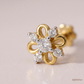 SJJDNP147 | Bloom Pop Diamond Floral Nose Pin
