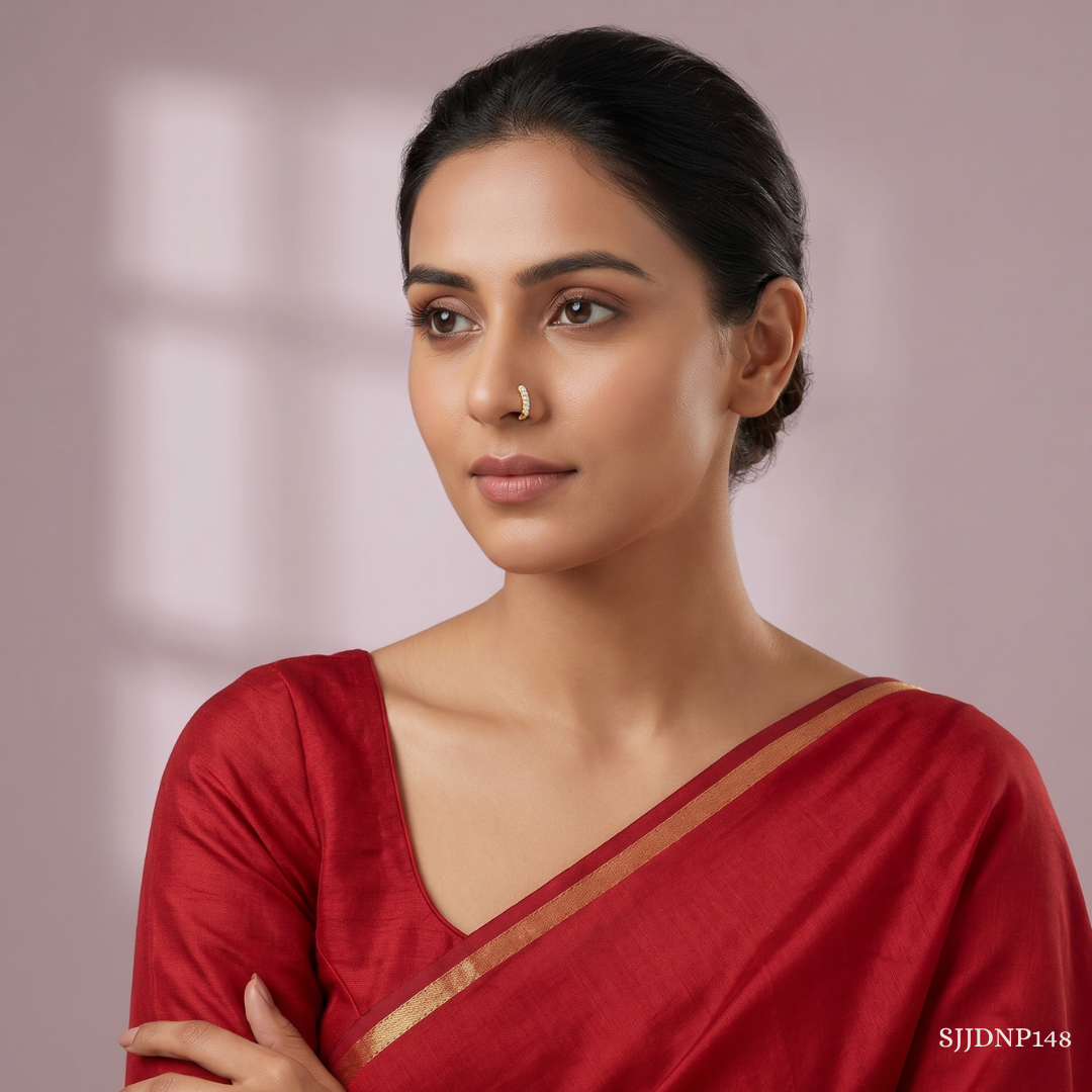 SJJDNP148 | Classic Diamond Elegant Nose Pin