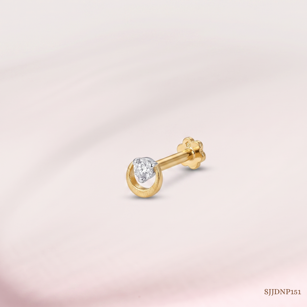SJJDNP151 | Dainty Sparkle Diamond Elegant Nose Pin