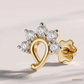 SJJDNP154 | Paisley Princess Diamond Designer Nose Pin