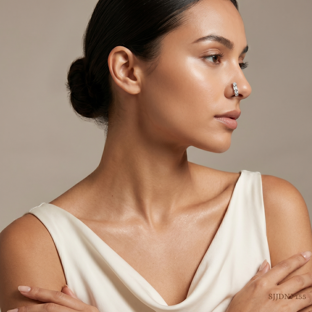 SJJDNP155 | Brilliant Diamond Statement Nose Ring