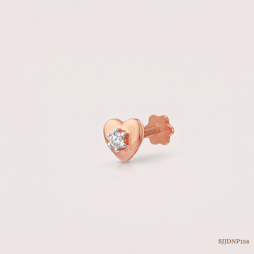 SJJDNP158 | Heart Spark Diamond Romantic Nose Pin