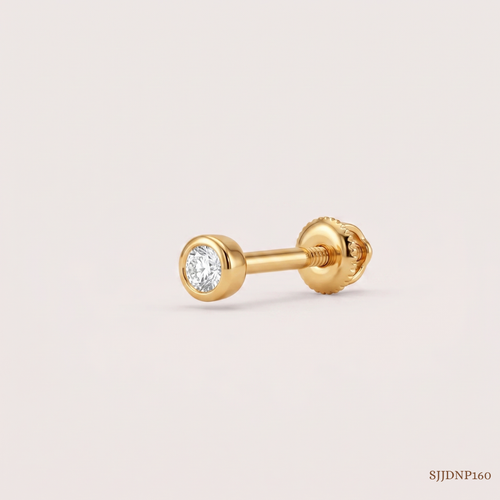 SJJDNP160 | Stately Diamond Designer Nose Pin