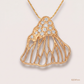 SJJDP101 | Fluid Bloom Diamond Floral Pendant