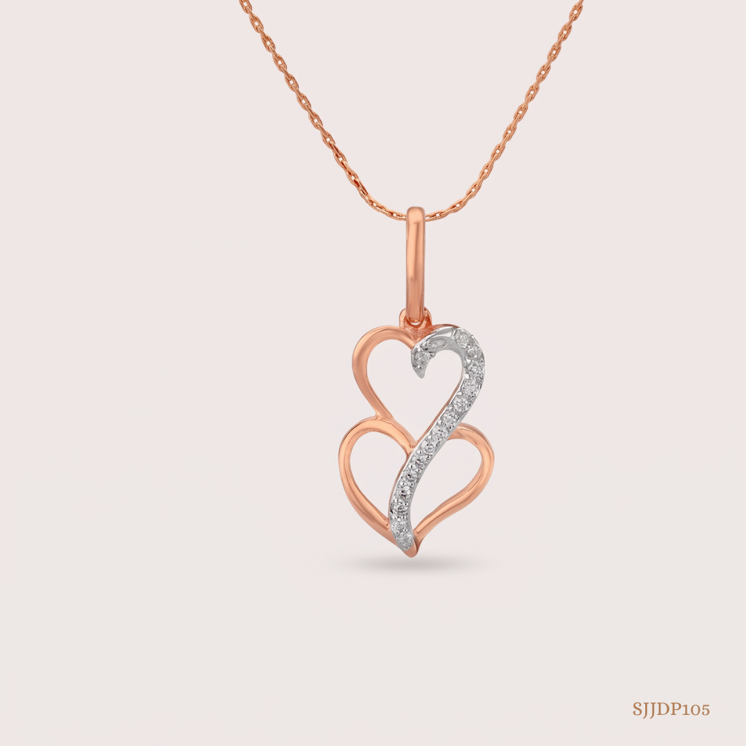SJJDP105 | Happy Hearts Diamond Romantic Pendant