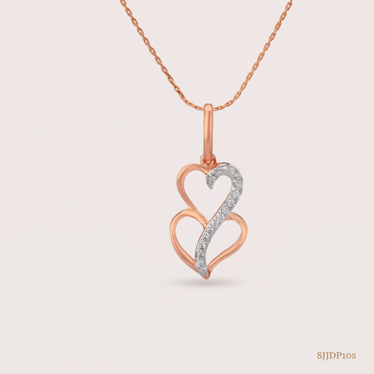 SJJDP105 | Happy Hearts Diamond Romantic Pendant