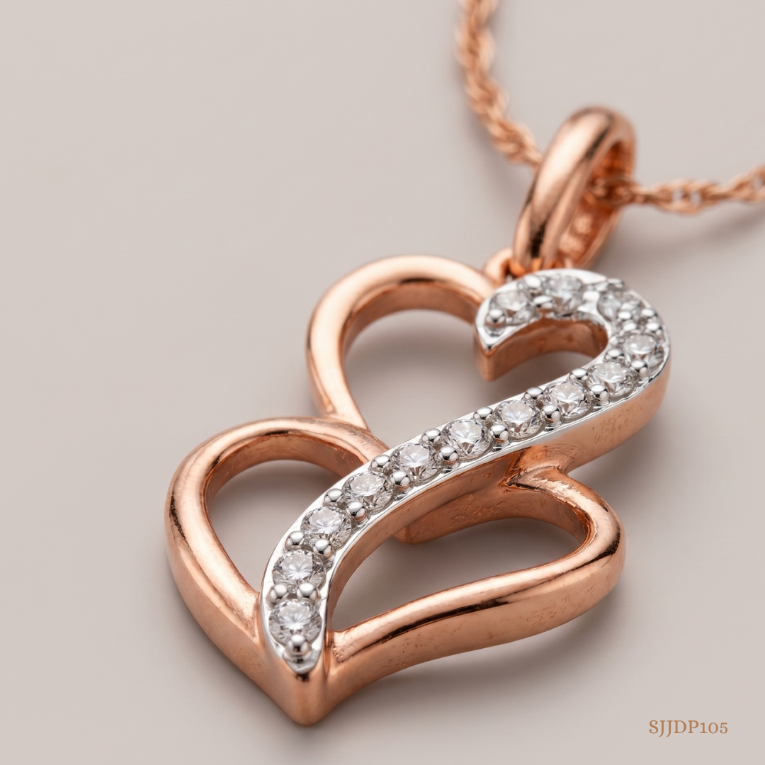 SJJDP105 | Happy Hearts Diamond Romantic Pendant