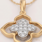 SJJDP106 | Petal Crest Diamond Floral Pendant