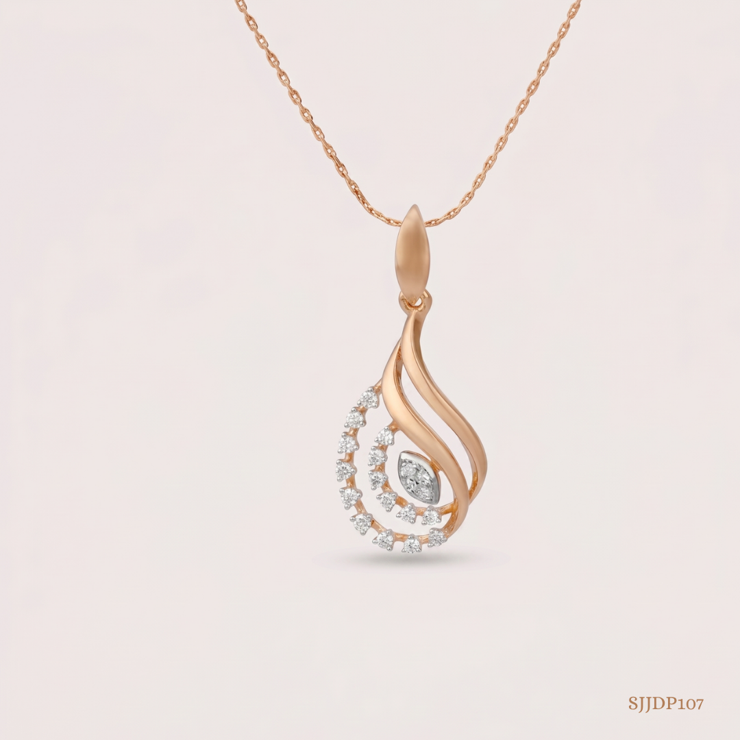 SJJDP107 | Paisley Glow Diamond Designer Pendant