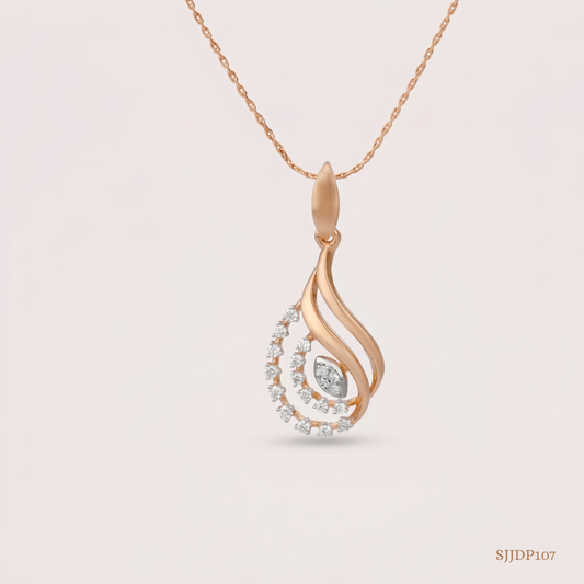 SJJDP107 | Paisley Glow Diamond Designer Pendant