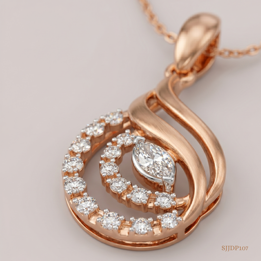 SJJDP107 | Paisley Glow Diamond Designer Pendant