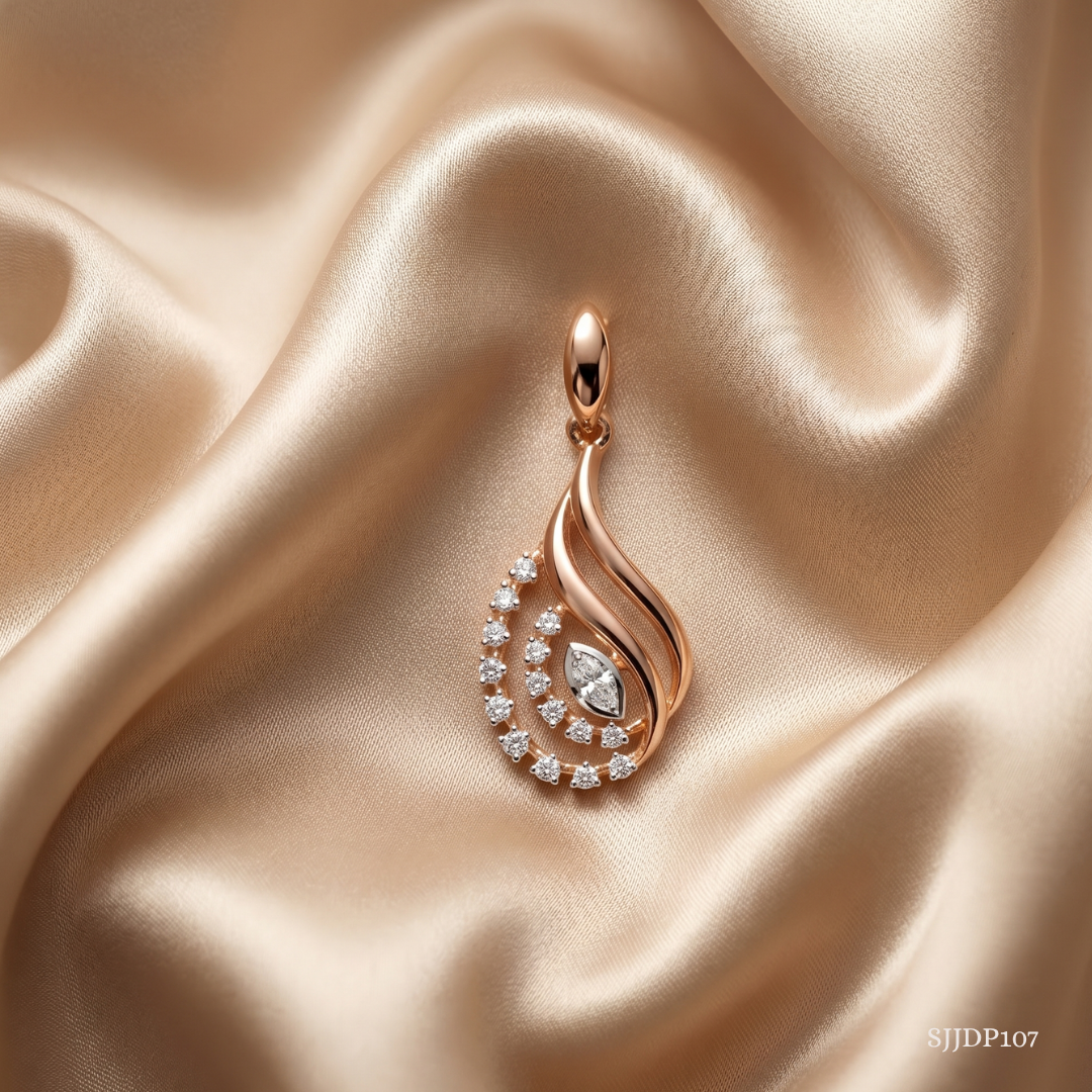 SJJDP107 | Paisley Glow Diamond Designer Pendant