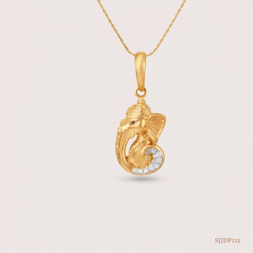SJJDP115 | Siddhi Ganapathi Diamond Devotional Pendant