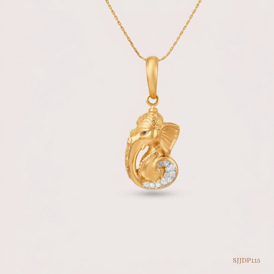 SJJDP115 | Siddhi Ganapathi Diamond Devotional Pendant