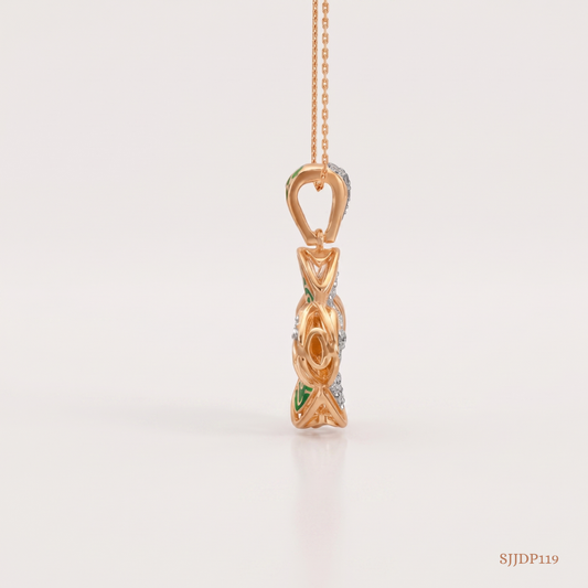 SJJDP119 | Enchanted Bloom Diamond Floral Pendant