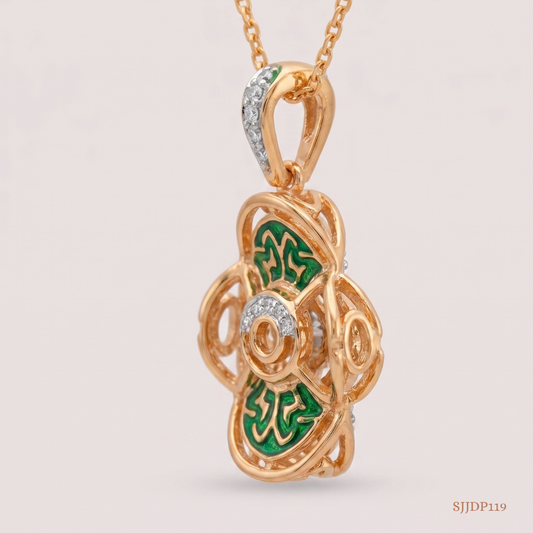 SJJDP119 | Enchanted Bloom Diamond Floral Pendant