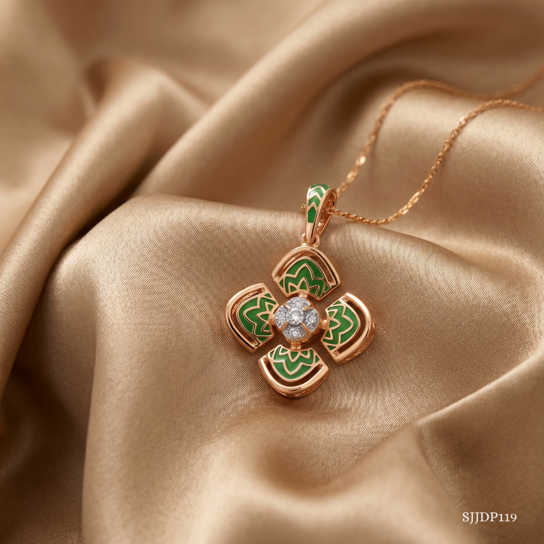 SJJDP119 | Enchanted Bloom Diamond Floral Pendant