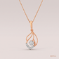 SJJDP121 | Geometric Diamond Statement Pendant