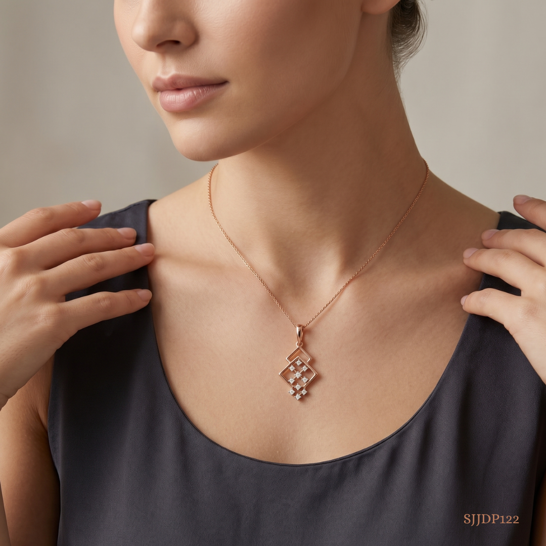 SJJDP122 | Stunning Diamond Designer Pendant