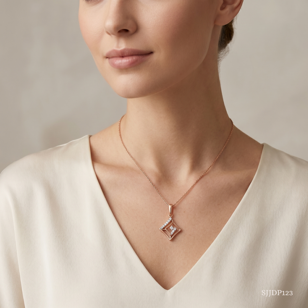 SJJDP123 | Dazzling Diamond Statement Pendant