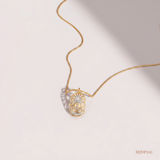 SJJDP130 | Sacred Sohum Diamond Spiritual Pendant