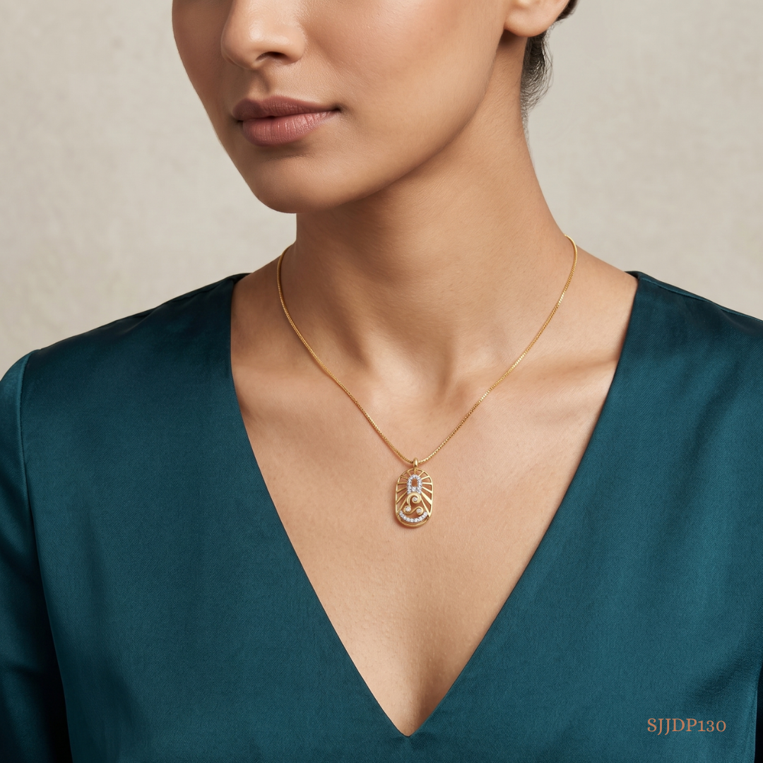 SJJDP130 | Sacred Sohum Diamond Spiritual Pendant