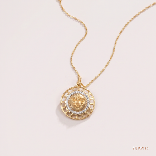 SJJDP132 | Divine Sun Radiance Diamond Pendant