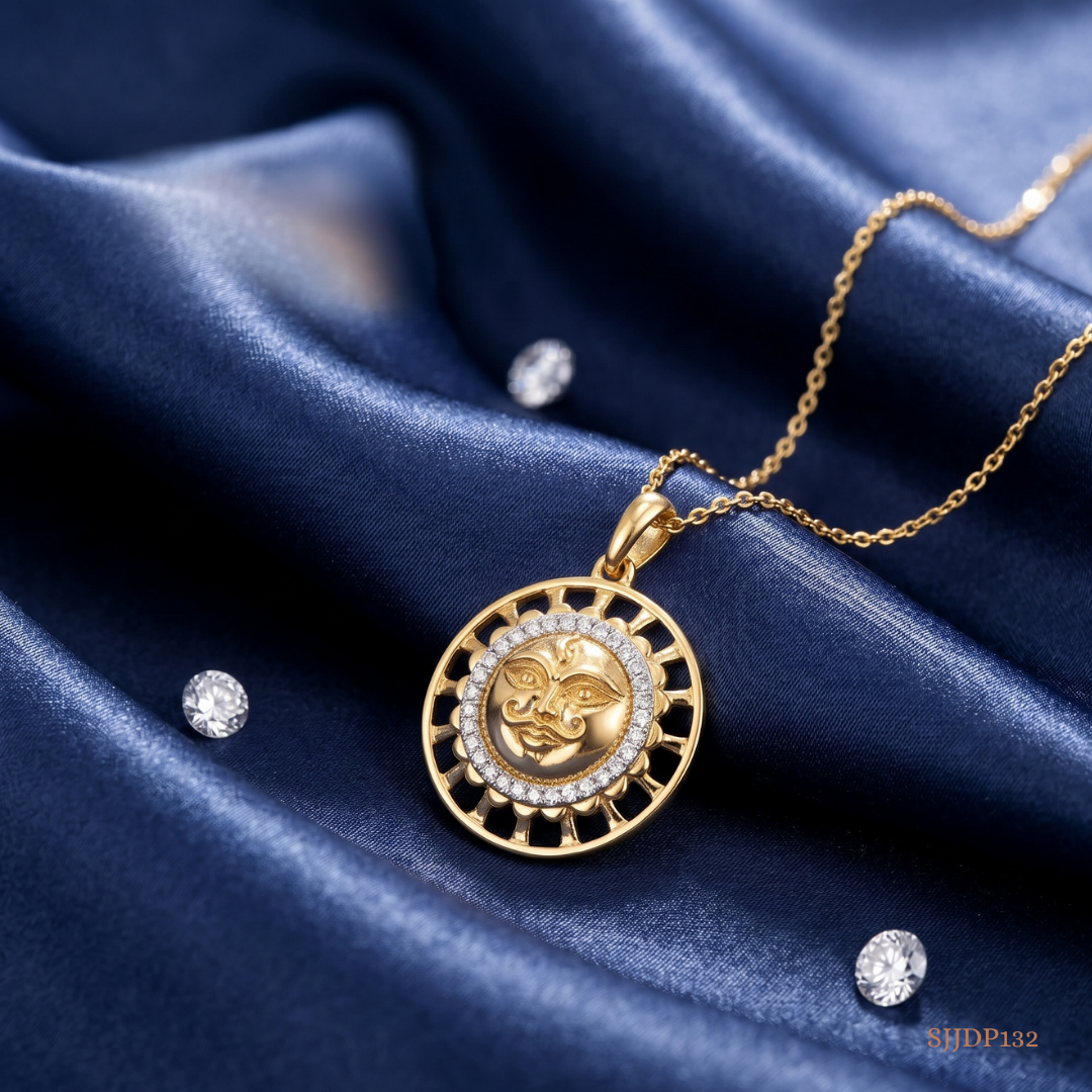 SJJDP132 | Divine Sun Radiance Diamond Pendant