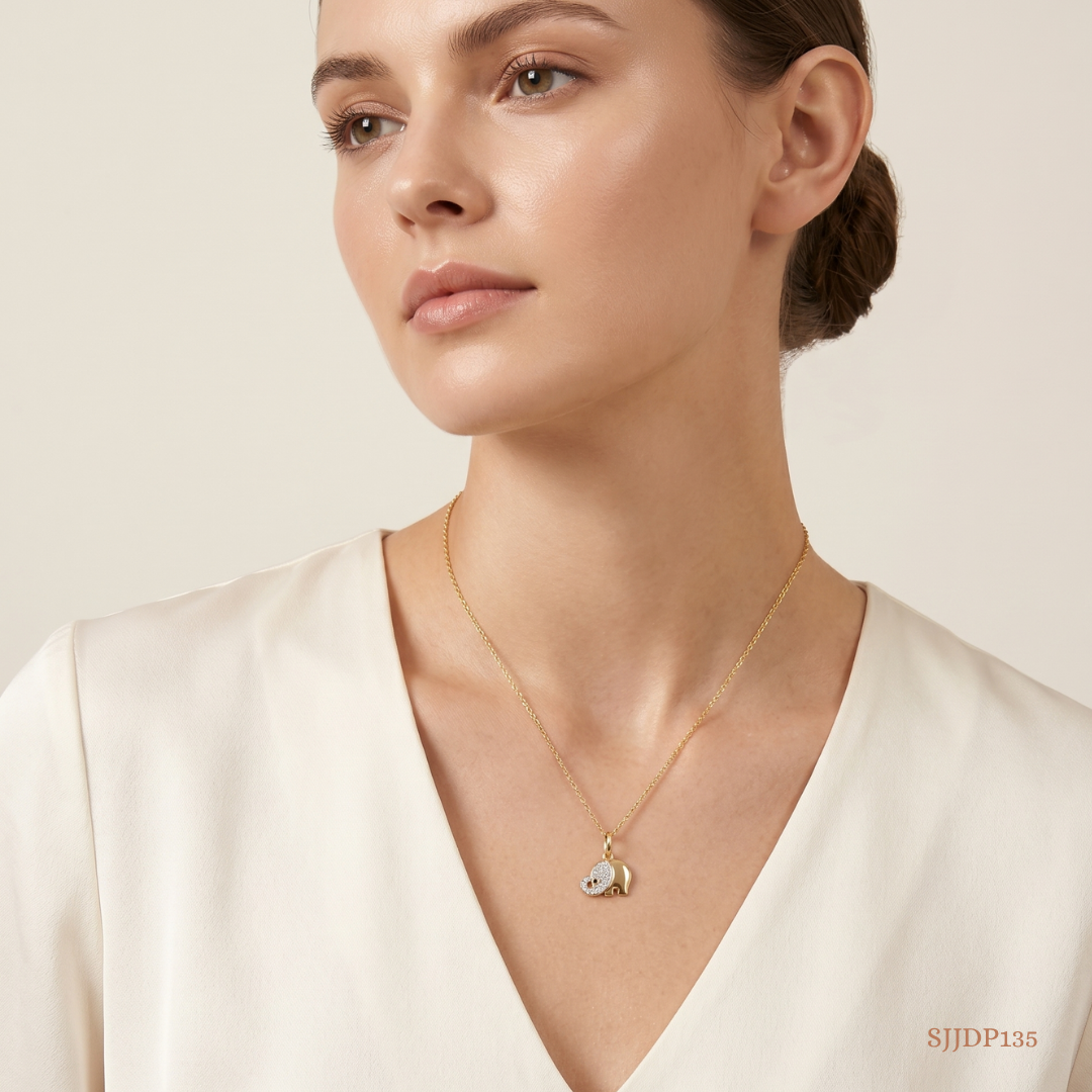 SJJDP135 | Tiny Tusk Diamond Designer Pendant