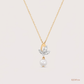 SJJDP136 | Lotus Elegance Pearl Diamond Pendant