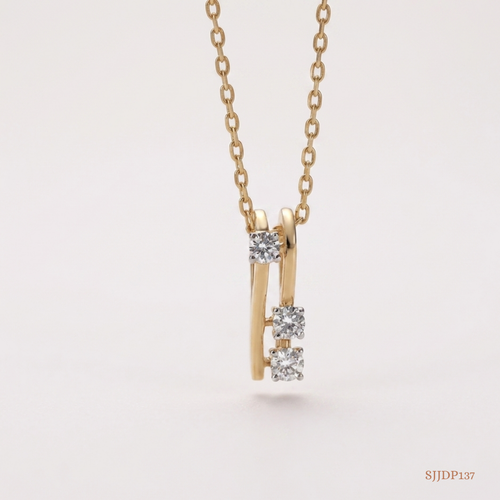 SJJDP137 | Chic Ladder Diamond Contemporary Pendant
