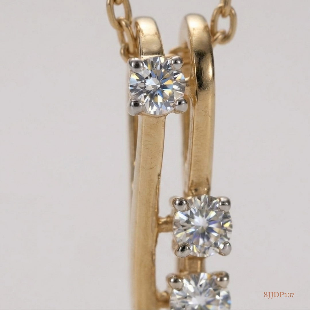 SJJDP137 | Chic Ladder Diamond Contemporary Pendant