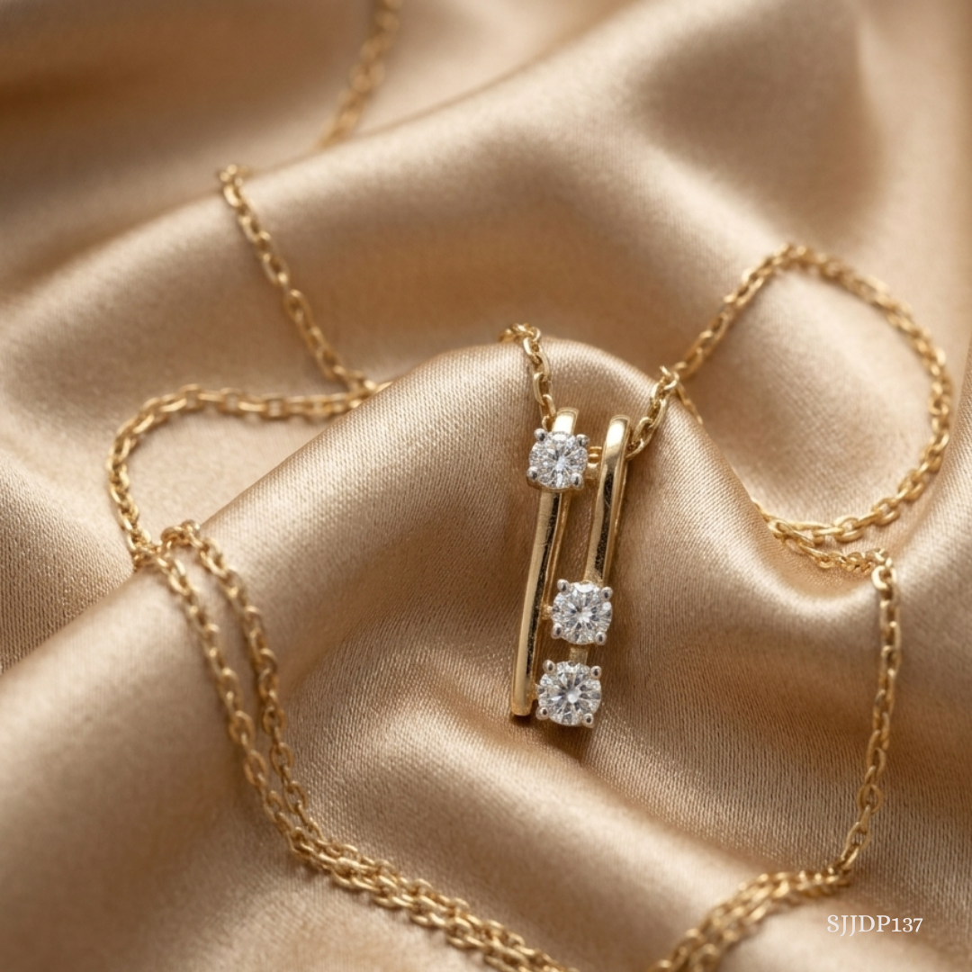 SJJDP137 | Chic Ladder Diamond Contemporary Pendant