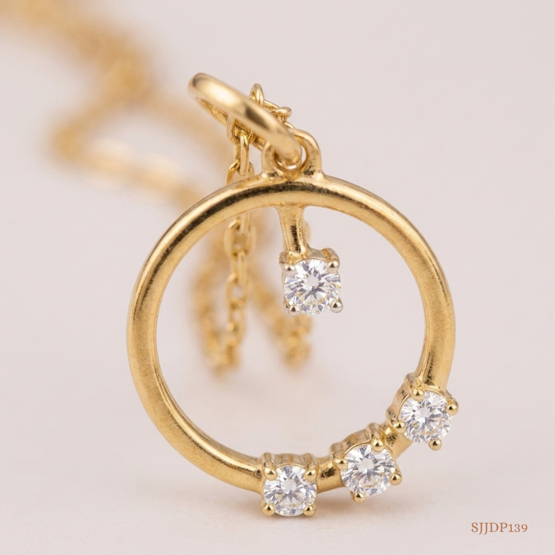 SJJDP139 | Twinkling Loop Diamond Elegant Pendant