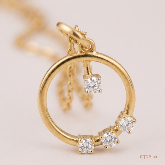SJJDP139 | Twinkling Loop Diamond Elegant Pendant