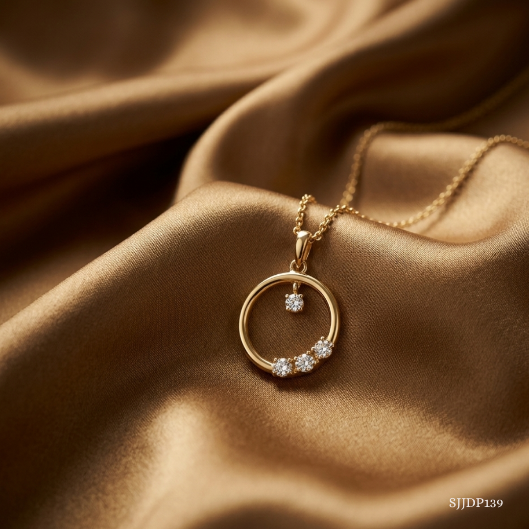SJJDP139 | Twinkling Loop Diamond Elegant Pendant