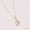 SJJDP141 | Gleaming Teardrop Diamond Elegant Pendant