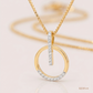 SJJDP149 | Glitzy Loop Diamond Contemporary Pendant