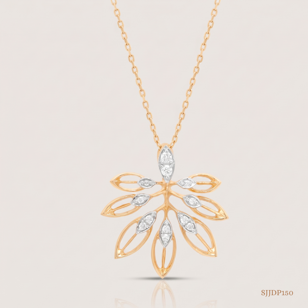 SJJDP150 | Foliage Diamond Designer Pendant