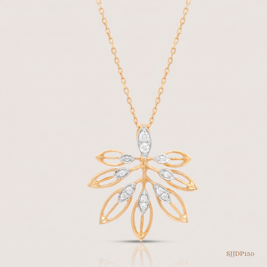 SJJDP150 | Foliage Diamond Designer Pendant