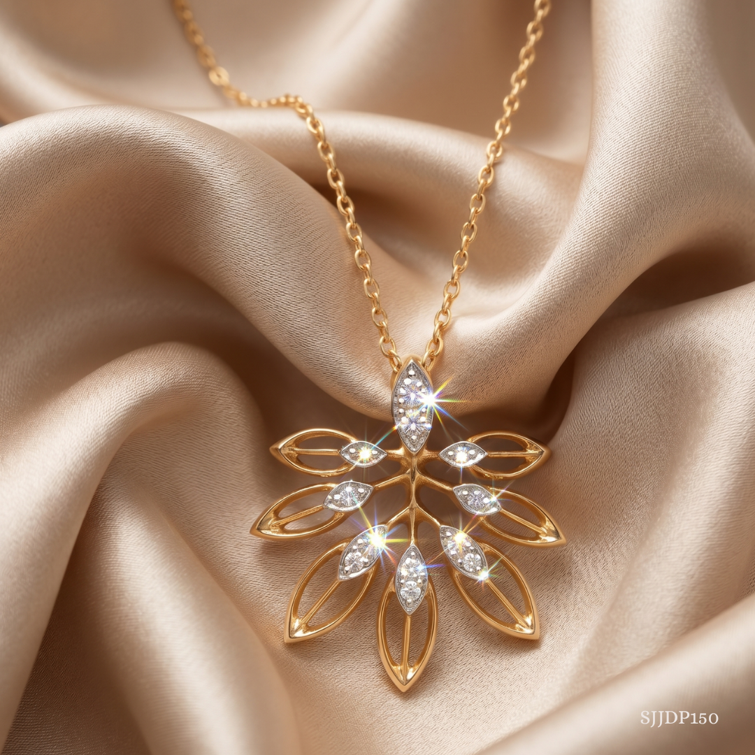 SJJDP150 | Foliage Diamond Designer Pendant